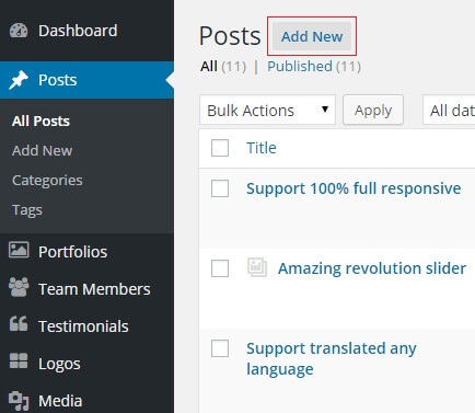 Crear una Nueva Entrada