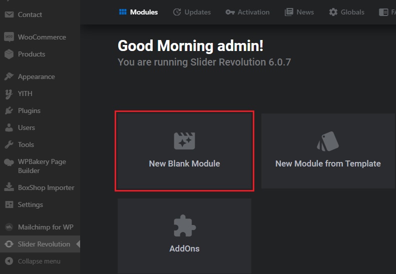 Crear un Nuevo Revolution Slider