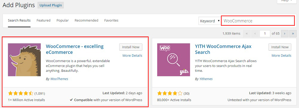 Instalar WooCommerce